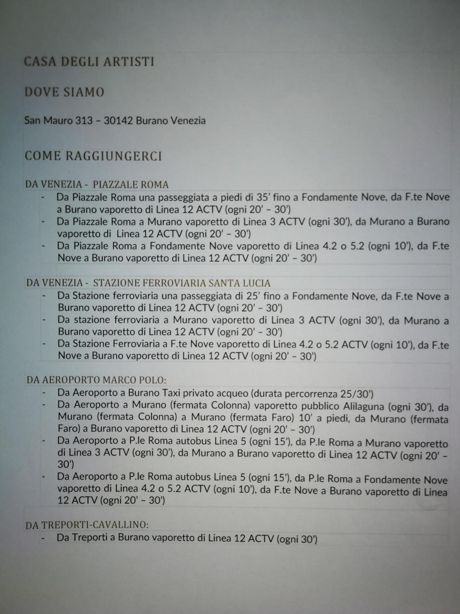 Apartamento Casa Degli Artisti Burano Exterior foto